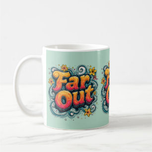 Mug Loin Retro les années 70 Psychédélique Super Hippi