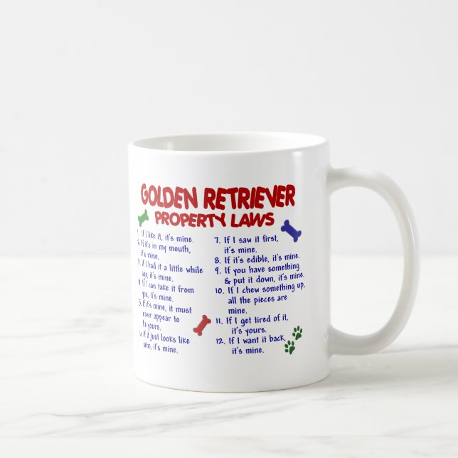 Mug Lois 2 de propriété de golden retriever (Droite)