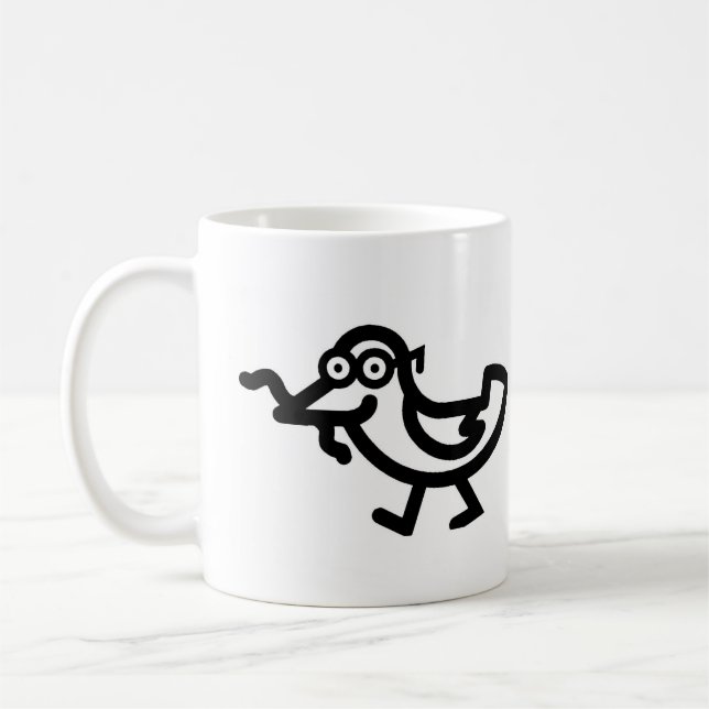 Mug L'oiseau matinal attrape le ver (Gauche)