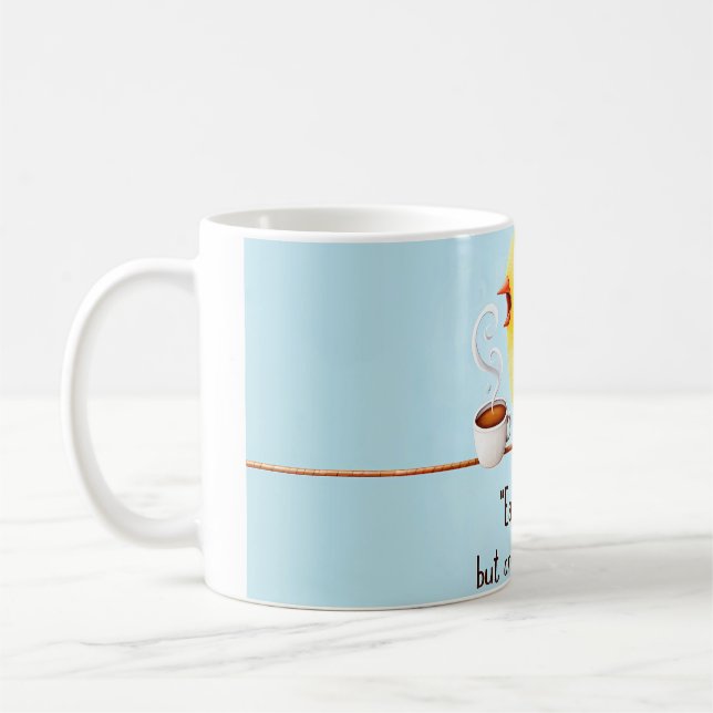 Mug "L'oiseau matinal... mais seulement après le c (Gauche)