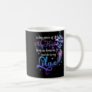 Mug Lola vit dans le ciel Mémorial Grand-mère Petit-en