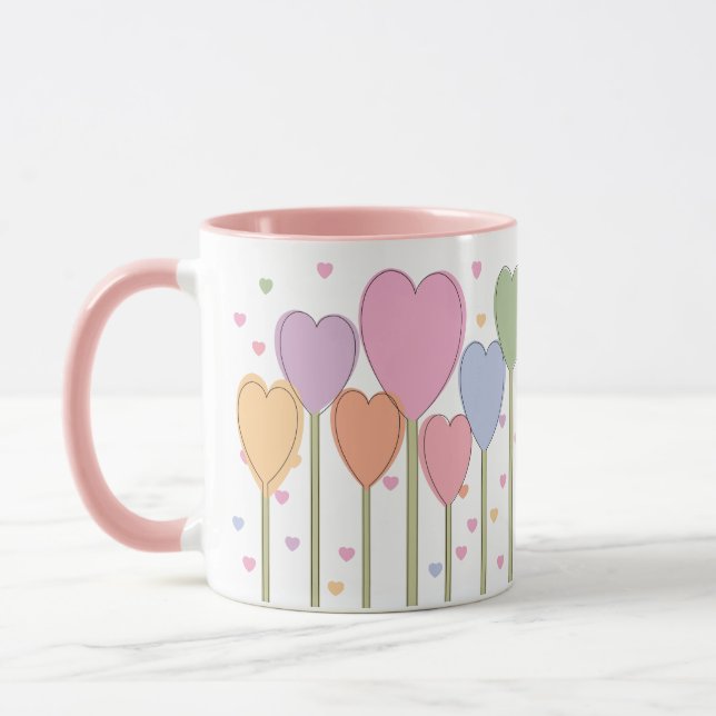 Mug Lollipops Coeur Whimsical Retro Pastel (Gauche)