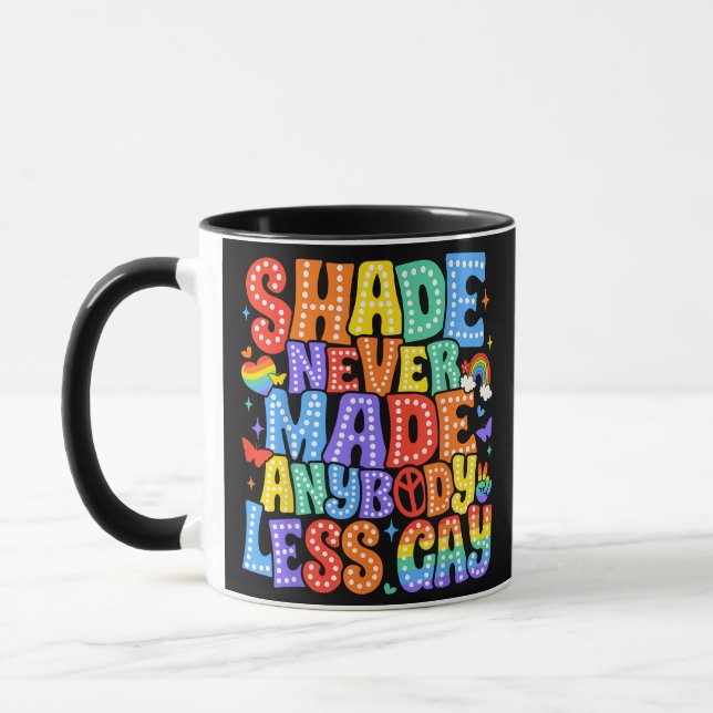 Mug L'ombre n'a jamais rendu personne moins Gay pride  (Gauche)