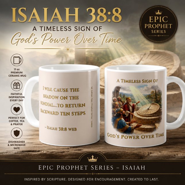 Mug L'ombre recule – Miracle biblique (Créateur téléchargé)