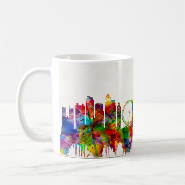 Mug London England Skyline (Gauche)