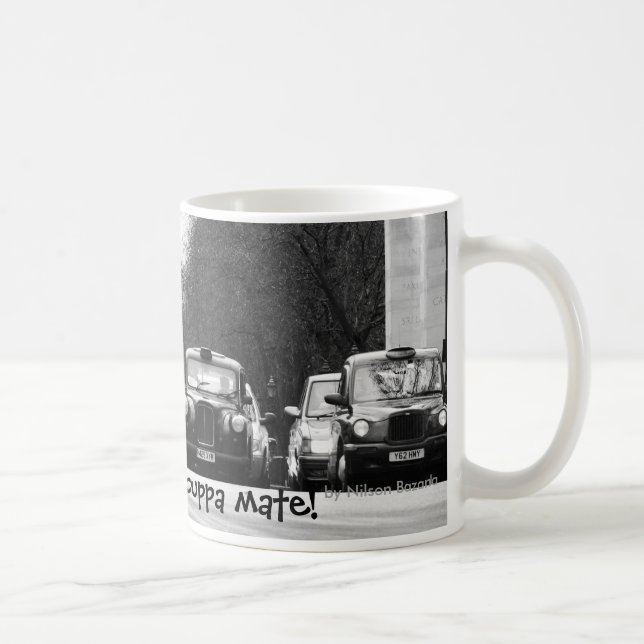 Mug London Taxis, Juste à temps pour un maté de... (Droite)