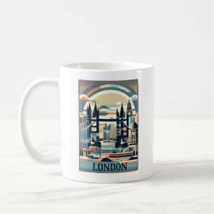 Mug Londres Angleterre Art déco