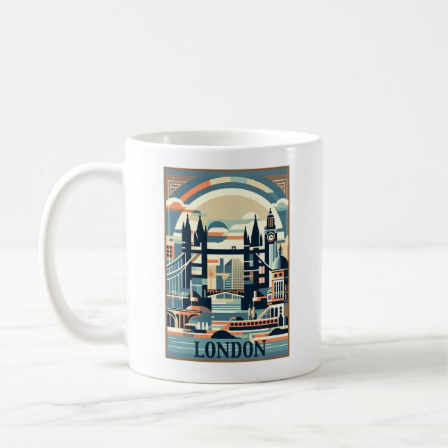 Mug Londres Angleterre Art déco (Gauche)