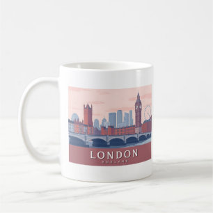 Mug Londres Angleterre Pastel Travel Design
