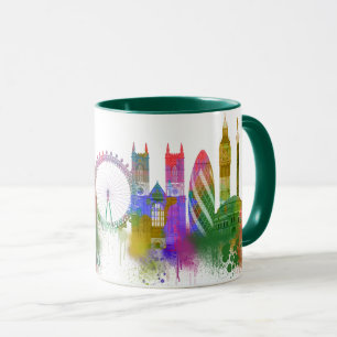 Mug Londres Skyline - Rainbow