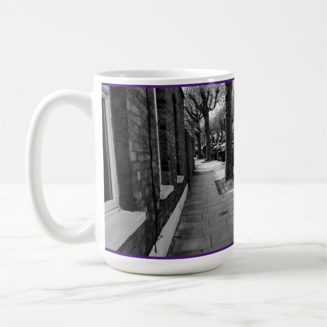 Mug Londres Street View Angleterre noir et blanc (Gauche)