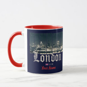 Mug Londres Uk Skyline United Kingdom England vintage