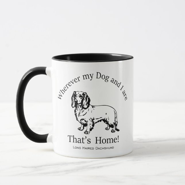 Mug Long Haired Dachshund (Gauche)
