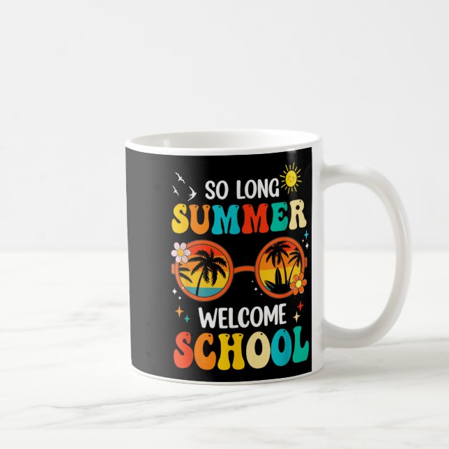 Mug Long Summer Welcome School Retro Groovy Back To (Droite)