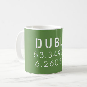Mug Longitude Latitude de Dublin