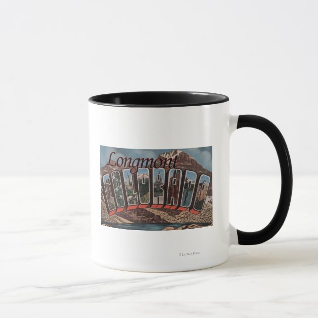 Mug Longmont, Colorado - Scènes de grandes lettres (Droite)