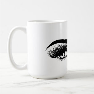 Mug Longue femme de mèches de belle de yeux extension