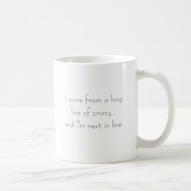 Mug Longue file de fou (Droite)