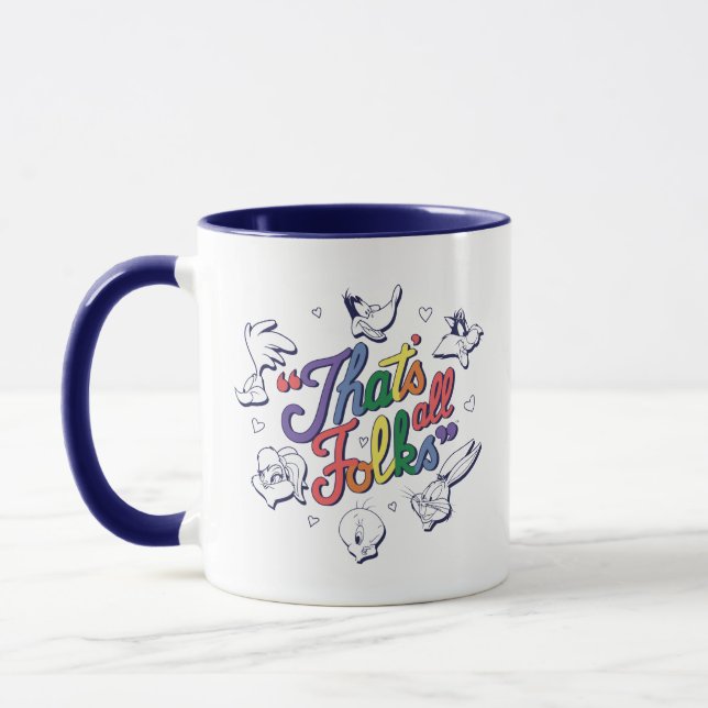 Mug LOONEY TUNES™ - C'est fini les amis! Badge de fier (Gauche)
