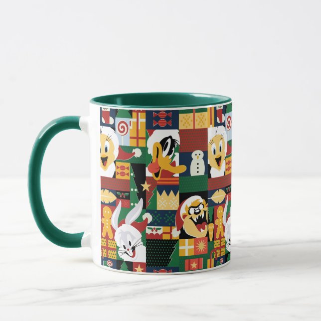 Mug LOONEY TUNES™Motif de blocs de vacances (Gauche)