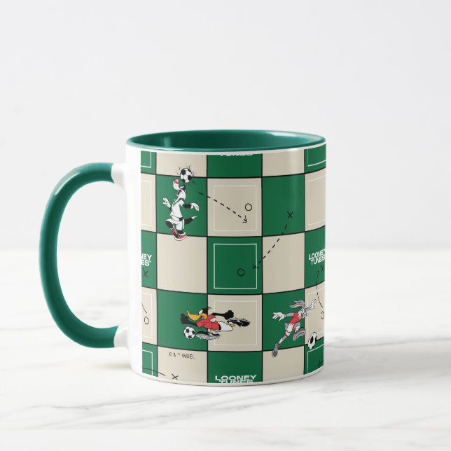 Mug LOONEY TUNES™ Soccer Grid Pattern (Gauche)