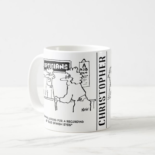 Mug L'opticien est demandé pour "Spanish Eyes" (Devant gauche)