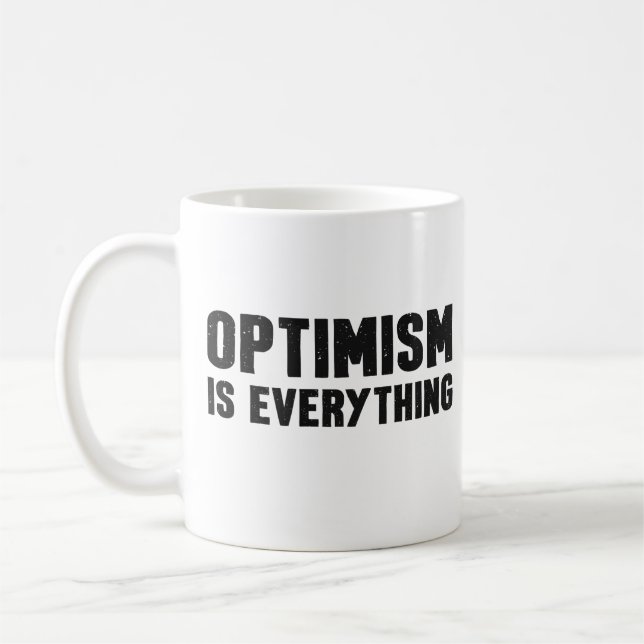 Mug L'optimisme, c'est toute citation inspirante (Gauche)