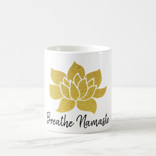 Mug L'or Lotus de *~* respirent le blanc d'or de