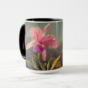 Mug L'orchidée de Cattleya et trois colibris Heade