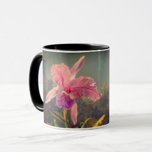 Mug L'orchidée de Cattleya et trois colibris Heade