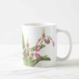 Mug L'orchidée de pantoufle botanique de Ladys fleuri