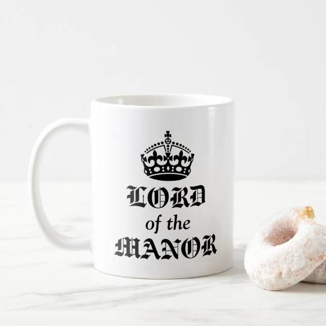 Mug Lord du manoir Couronne thème (Avec donut)