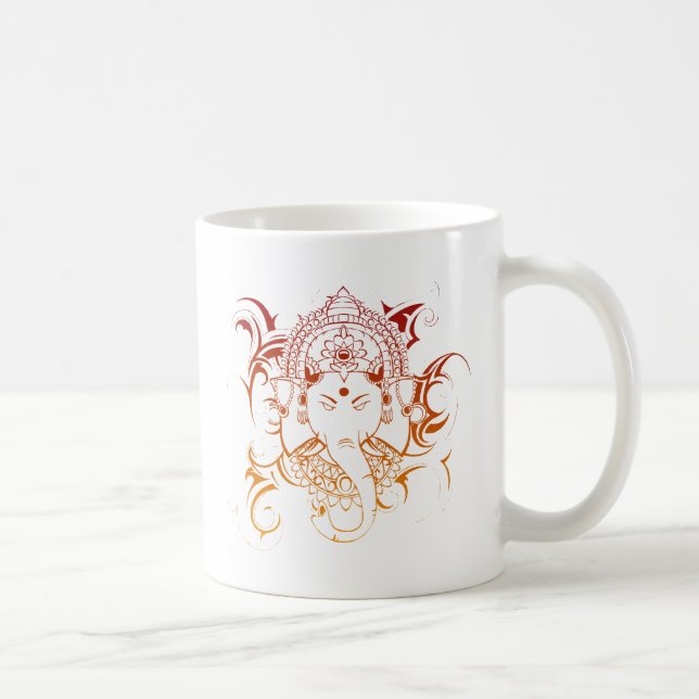 Mug Lord Ganesha India Yoga Meditation spirituelle (Droite)