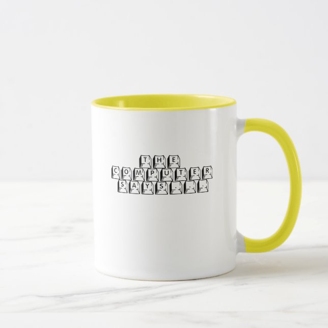 MUG L'ORDINATEUR INDIQUE… (Droite)