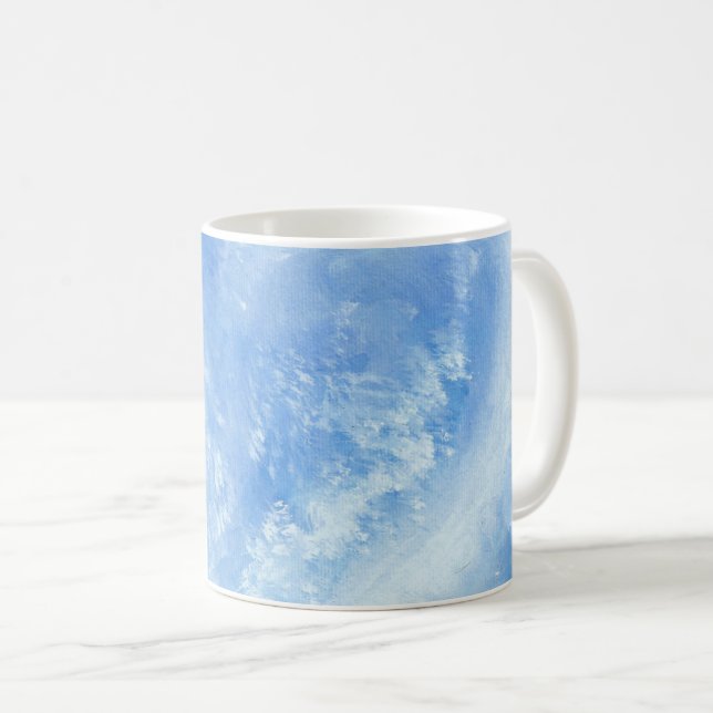 Mug Lorsque les vagues de l'océan s'écrasent sur la co (Devant droit)