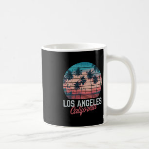 Mug Los Angeles Californie Arbres Rétro Vacances d'été