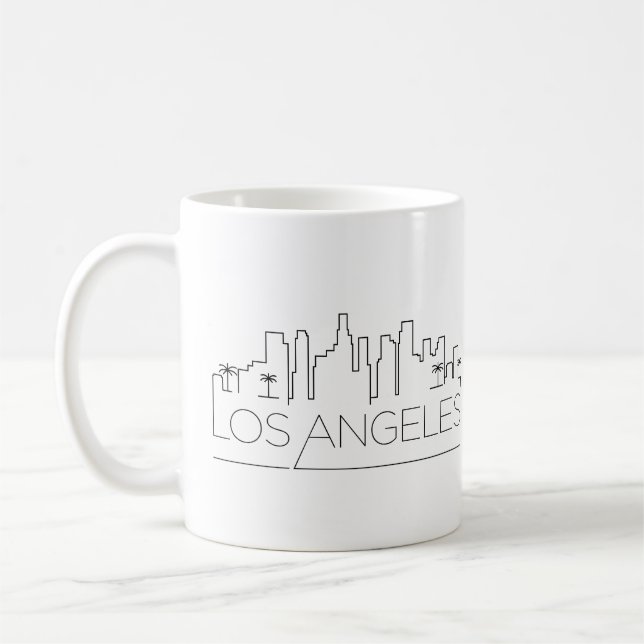 Mug Los Angeles (Californie)| Ligne Skyline Stylisée V (Gauche)