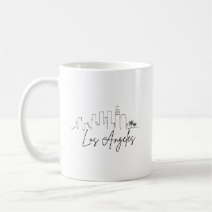 Mug Los Angeles, Californie Ligne Skyline Stylisée V