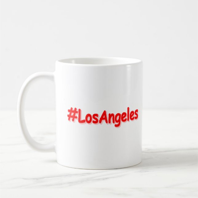 Mug "#LosAngeles" Joli design. Commandez dès maintenan (Gauche)