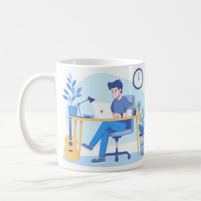 Mug L'Ostle Freelance Commence Le Design Début (Gauche)