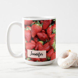 Mug Lot de fraises rouges juteuses