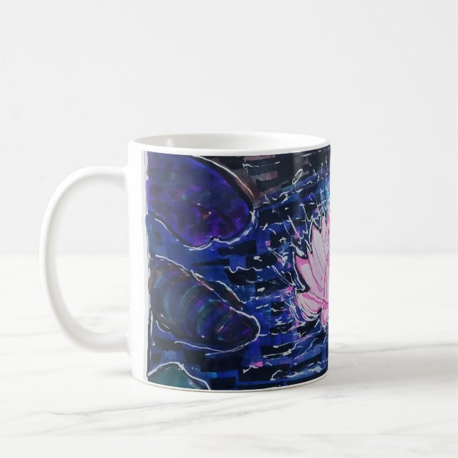 Mug Lotus dans l'eau sombre (Gauche)