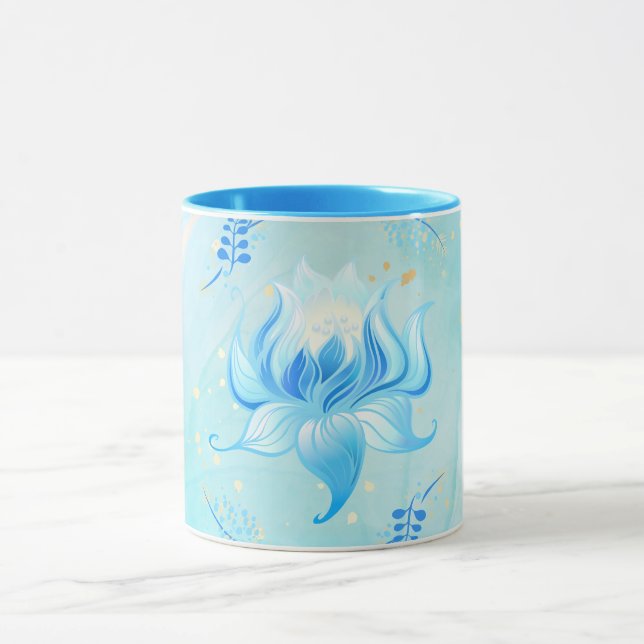 Mug Lotus des Eaux Calmes – Œuvre d'art florale sarcel (Centre)