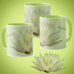Mug Lotus Floral Nénuphar Botanique Namaste Pastel