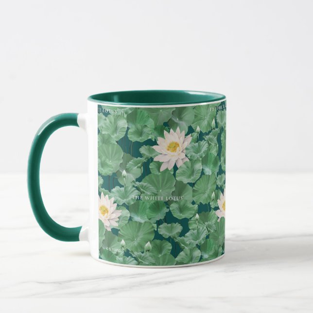 Mug Lotus Lagoon Motif - Le Lotus Blanc (Gauche)