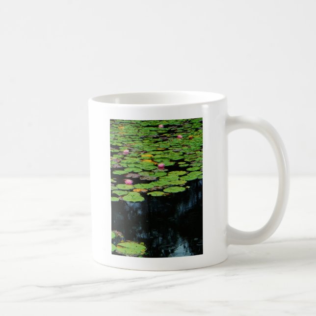 Mug lotus rose noir (Droite)