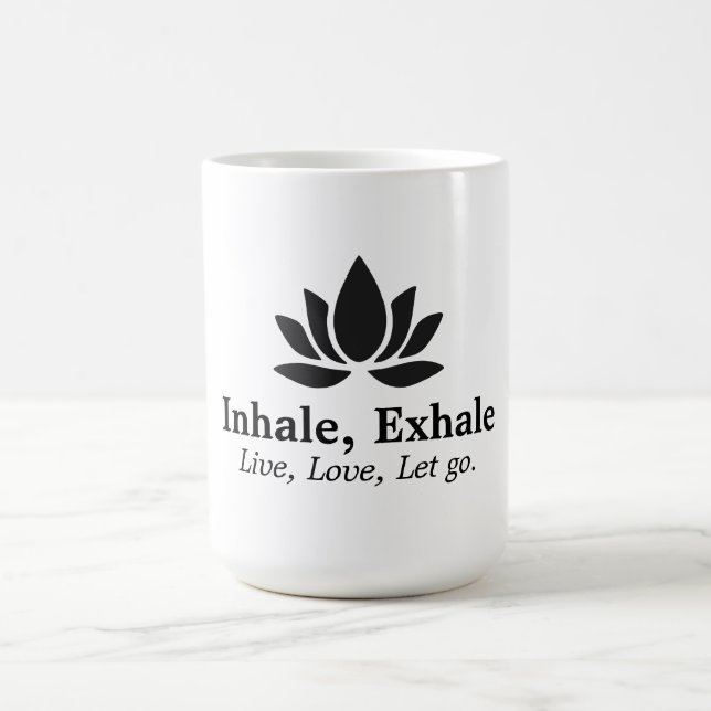 Mug Lotus Tranquille : Inhale, Inspiration Exhale (Centre)