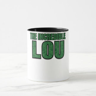 Mug Lou Incroyable - Typographie à motif de brique ver