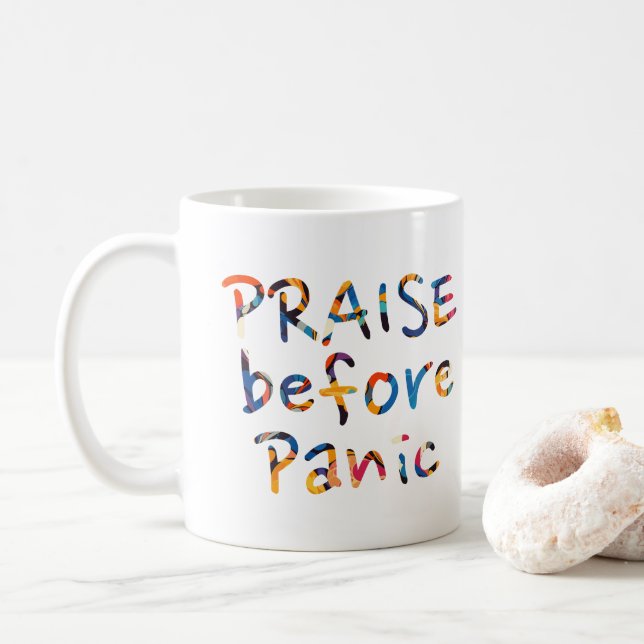 Mug Louange avant la panique (Avec donut)