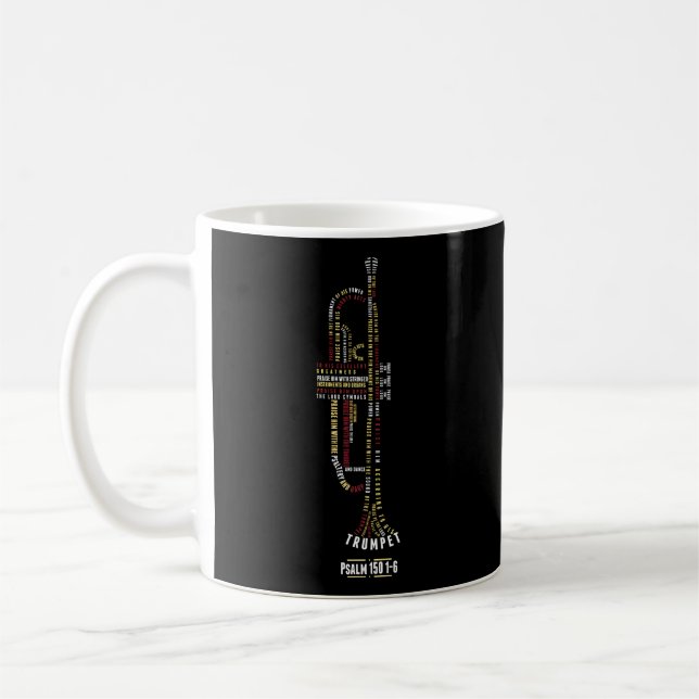 Mug Louez-Le Avec Des Cordes Psaume 150 Pour Trumpet P (Gauche)